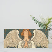 ヴィンテージ神祈天使と金ゴールド 招待状 (スタンド正面)