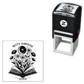 ヴィンテージ神秘的カスタムな本の元司書スタンプドッグ セルフインキングスタンプ (インサイチュ)