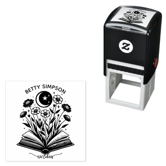 ヴィンテージ神秘的カスタムな本の元司書スタンプドッグ セルフインキングスタンプ (インサイチュ)