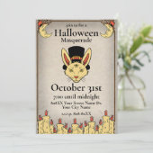 ヴィンテージ神秘的ハローウィンパーティ 招待状 (スタンド正面)