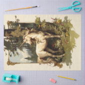 ヴィンテージ神秘的ユニコーン 薄葉紙 (クラフト)