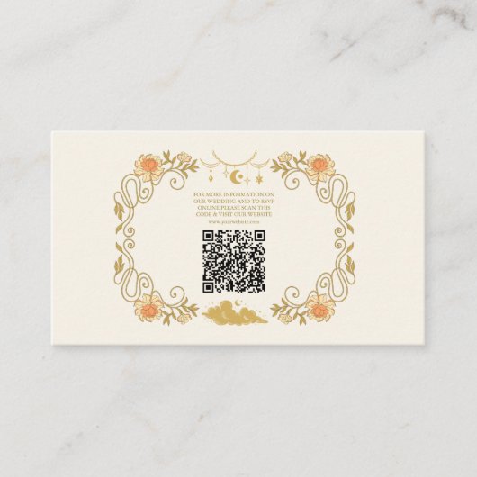 ヴィンテージ神秘結婚植物学 エンクロージャーカード (正面)