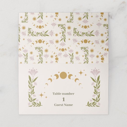 ヴィンテージ神秘結婚植物学 プレイスカード (外部開封)