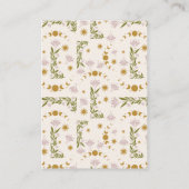 ヴィンテージ神秘結婚植物学QRコード エンクロージャーカード (裏面)