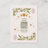 ヴィンテージ神秘結婚植物学QRコード エンクロージャーカード (正面)