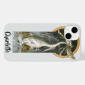 ヴィンテージ神話、 海に浮かぶ翼を持つドラゴン Case-Mate iPhoneケース (裏面 (横))