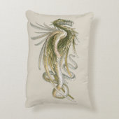 ヴィンテージ神話、翼のある竜の尾 アクセントクッション (裏面(縦))