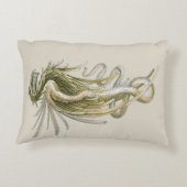 ヴィンテージ神話、翼のある竜の尾 アクセントクッション (裏面)