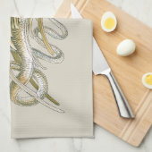 ヴィンテージ神話、翼のある竜の尾 キッチンタオル (四つ折り)
