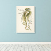 ヴィンテージ神話、翼のある竜の尾 キャンバスプリント (インサイチュ (ウッドフロア))