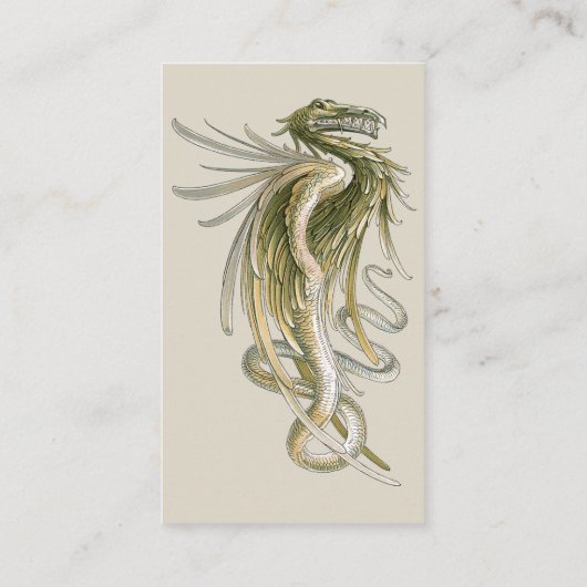 ヴィンテージ神話、翼のある竜の尾 名刺 (裏面)