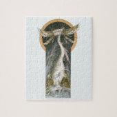 ヴィンテージ神話、翼のある竜の海 ジグソーパズル (縦)