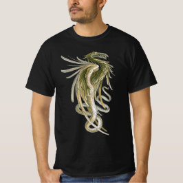 ヴィンテージ神話、蛇の尾を持つ翼のあるドラゴン Tシャツ