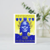 ヴィンテージ祭りポスター ポストカード (スタンド正面)