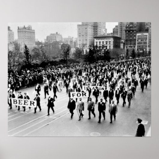 ヴィンテージ禁止ビール、ビール禁止 ポスター (正面)