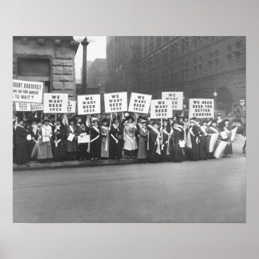 ヴィンテージ禁止ビール、ビール禁止 ポスター (正面)