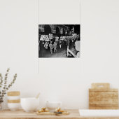 ヴィンテージ禁止ビール、ビール、ビアアートが欲しい ポスター (キッチン)