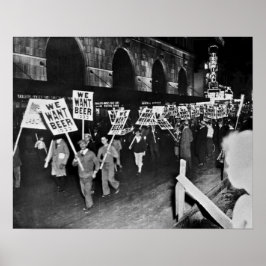 ヴィンテージ禁止ビール、ビール、ビアアートが欲しい ポスター