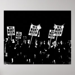 ヴィンテージ禁止ビール、ビール、ビアアートが欲しい ポスター