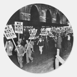 ヴィンテージ禁止ビール、私たちはビールが欲しい、歴史的 ラウンドシール
