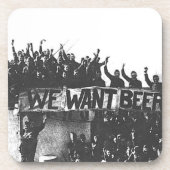 ヴィンテージ禁酒ビール白黒1920 コースター (正面)