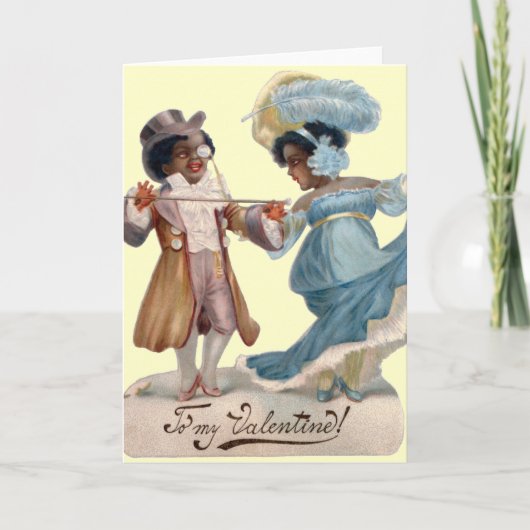 ヴィンテージ私のバレンタインの挨拶状 シーズンカード (正面)