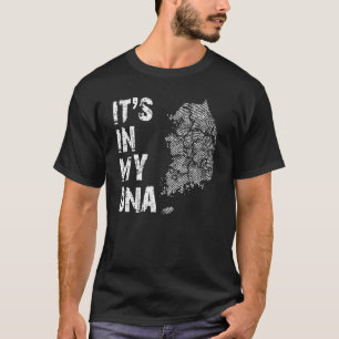 ヴィンテージ私のDna韓国の概要地図Kor Tシャツ
