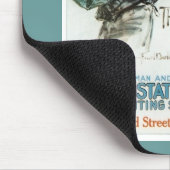 ヴィンテージ私は人ポスターだったことを私が望む マウスパッド (コーナー)