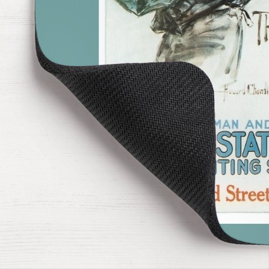 ヴィンテージ私は人ポスターだったことを私が望む マウスパッド (コーナー)