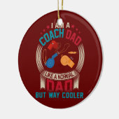 ヴィンテージ私は普通のパパのようなコーチパパだが セラミックオーナメント (左)