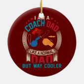 ヴィンテージ私は普通のパパのようなコーチパパだが セラミックオーナメント (裏面)