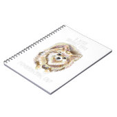 ヴィンテージ私は本当に好きポメラニア犬OKおもしろい Pet ノートブック (左側)