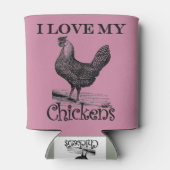 ヴィンテージ私は私の鶏を愛している 缶クーラー (裏面)