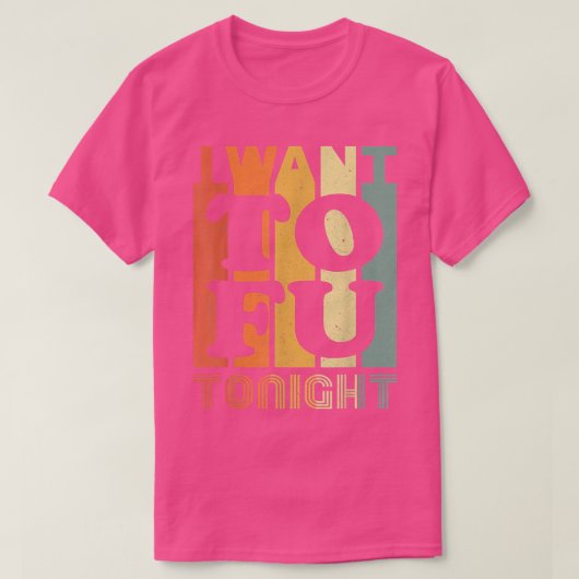 ヴィンテージ私は豆腐の今夜はビーガン恋人ベジタリアン Tシャツ (デザイン正面)