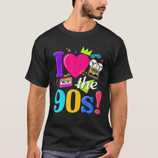 ヴィンテージ私は90年代の私1990 90年代のカセットを作った Tシャツ (正面)