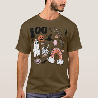 ヴィンテージ秋かわいい幽霊不気味バベグルーヴィヒッピー Tシャツ