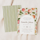 ヴィンテージ秋のアップルベビーシャワーをテーマにした招待状 招待状