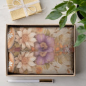 ヴィンテージ秋のコーヒーデコページプリント 薄葉紙 (ギフト)