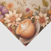 ヴィンテージ秋のコーヒーデコページプリント 薄葉紙 (詳細)