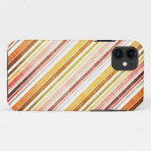 ヴィンテージ秋のストライプパターン Case-Mate iPhoneケース (裏面(横))