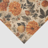 ヴィンテージ秋のフローラ切り離しキノコ 薄葉紙 (詳細)