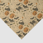 ヴィンテージ秋の幽霊&黒猫ハロウィン 薄葉紙 (詳細)