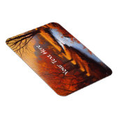 ヴィンテージ秋の情景写真マグネット マグネット (右側)