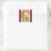 ヴィンテージ秋の景色 スクエアシール (バッグ)