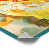 ヴィンテージ秋の湯の山温泉日本旅行 ポスター (角)