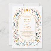 ヴィンテージ秋の結婚式招待状 招待状 (正面)