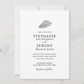 ヴィンテージ秋の葉結婚式招待状 招待状 (正面)