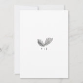 ヴィンテージ秋の葉結婚式招待状 招待状 (裏面)