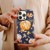 ヴィンテージ秋オレンジカボチャiPhoneケースメイト Case-Mate iPhoneケース