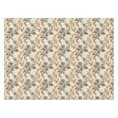 ヴィンテージ秋オークの葉とアコーンパターン | エレガント テーブルクロス (正面(横))